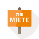 Das Icon Schild Zur Miete.